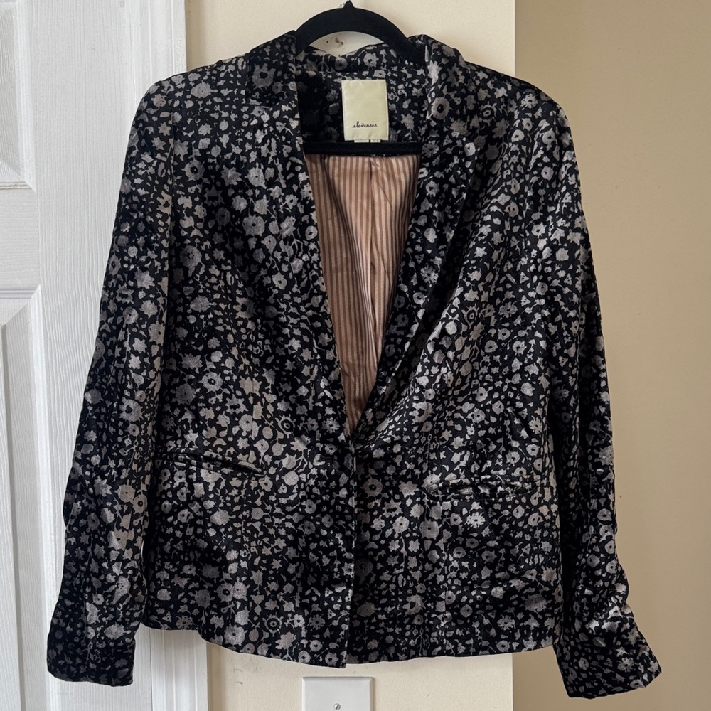 Elevenses by Anthropologie velvet blazer